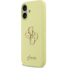 GUESS Liquid Silicone 4G Metal Logo Case for iPhone 17 Yellow - (GUHCP17SSC4GLMY)