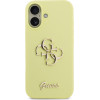 GUESS Liquid Silicone 4G Metal Logo Case for iPhone 17 Yellow - (GUHCP17SSC4GLMY)