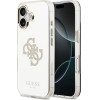 GUESS PC/TPU Mirror 4G Glitter Logo MagSafe Case for iPhone 17 Gold - (GUHMP17SHMR4GDG)