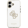 GUESS PC/TPU Mirror 4G Glitter Logo MagSafe Case for iPhone 17 Gold - (GUHMP17SHMR4GDG)