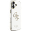 GUESS PC/TPU Mirror 4G Glitter Logo MagSafe Case for iPhone 17 Gold - (GUHMP17SHMR4GDG)