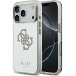 GUESS PC/TPU Mirror 4G Glitter Logo MagSafe Case for iPhone 17 Pro Gold - (GUHMP17LHMR4GDG)