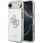 GUESS PC/TPU Mirror 4G Glitter Logo MagSafe Case for iPhone Air Gold - (GUHMP17MHMR4GDG)