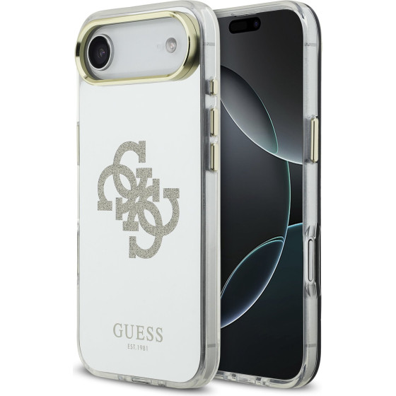 GUESS PC/TPU Mirror 4G Glitter Logo MagSafe Case for iPhone Air Gold - (GUHMP17MHMR4GDG)