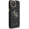 GUESS PU 4G Metal Logo Stand Camera Frame Case for iPhone 13 Black - (GUHCP13MPCS4GP4K)