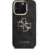 GUESS PU 4G Metal Logo Stand Camera Frame Case for iPhone 15 Pro Max Black - (GUHCP15XPCS4GP4K)
