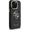 GUESS PU 4G Metal Logo Stand Camera Frame Case for iPhone 15 Pro Max Black - (GUHCP15XPCS4GP4K)