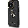 GUESS PU 4G Metal Logo Stand Camera Frame Case for iPhone 16 Pro Black - (GUHCP16LPCS4GP4K)