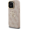 GUESS PU 4G Metal Logo Stand Camera Frame Case for iPhone 16 Pro Pink - (GUHCP16LPCS4GP4P)