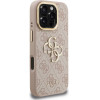 GUESS PU 4G Metal Logo Stand Camera Frame Case for iPhone 16 Pro Pink - (GUHCP16LPCS4GP4P)