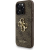 GUESS PU 4G Metal Logo Strap Case for iPhone 15 Pro Max Brown - (GUHCP15XP4GMGSW)