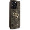 GUESS PU 4G Metal Logo Strap Case for iPhone 15 Pro Max Brown - (GUHCP15XP4GMGSW)