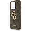 GUESS PU 4G Metal Logo Strap Case for iPhone 15 Pro Max Brown - (GUHCP15XP4GMGSW)