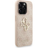 GUESS PU 4G Metal Logo Strap Case for iPhone 15 Pro Max Pink - (GUHCP15XP4GMGSP)