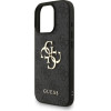 GUESS PU 4G Metal Logo Strap Case for iPhone 16 Pro Max Black - (GUHCP16XP4GMGSK)