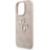 GUESS PU 4G Metal Logo Strap Case for iPhone 16 Pro Pink - (GUHCP16LP4GMGSP)