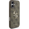GUESS PU 4G Metal Logo Strap Case for iPhone 17 Brown - (GUHCP17SP4GMGSW)