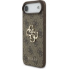 GUESS PU 4G Metal Logo Strap Case for iPhone Air Brown - (GUHCP17MP4GMGSW)