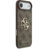 GUESS PU 4G Metal Logo Strap Case for iPhone Air Brown - (GUHCP17MP4GMGSW)