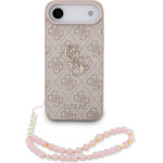 GUESS PU 4G Metal Logo Strap Case for iPhone Air Pink - (GUHCP17MP4GMGSP)