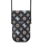 GUESS PU 4G Peony Multicolor Phone Bag Black - (GUOWBP4PEWPK)