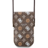 GUESS PU 4G Peony Multicolor Phone Bag Brown - (GUOWBP4PEWPW)