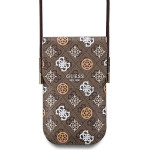 GUESS PU 4G Peony Multicolor Phone Bag Brown - (GUOWBP4PEWPW)