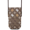 GUESS PU 4G Peony Multicolor Phone Bag Brown - (GUOWBP4PEWPW)