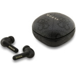 GUESS PU 4G Script Logo ENC TWS Wireless Earphones Black - (GUTWST3P4EGK)