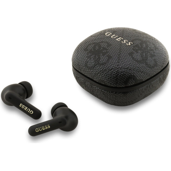 GUESS PU 4G Script Logo ENC TWS Wireless Earphones Black - (GUTWST3P4EGK)