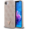 GUESS PU 4G Strass Triangle Metal Logo Case for iPhone 16e Pink - (GUHCPSE4P4TDPP)