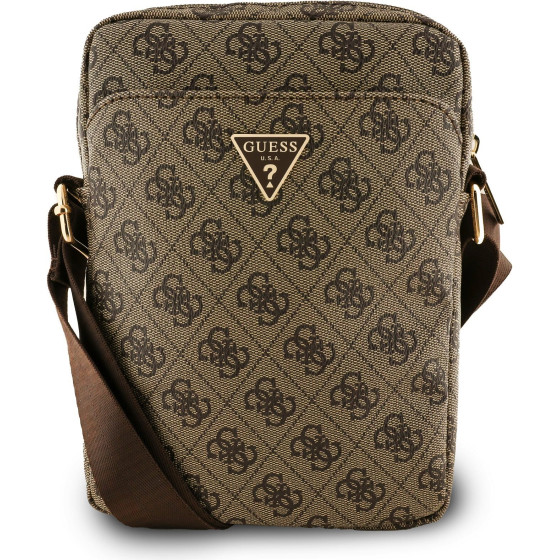 GUESS PU 4G Triangle Logo Bag 8'' Brown - (GUTB8P4GFTSW)