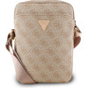 GUESS PU 4G Triangle Logo Bag 8'' Pink - (GUTB8P4GFTSP)