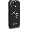 GUESS PU Grained 4G Logo Stand Camera Frame Case for iPhone 13 Black - (GUHCP13MPCS4GSK)