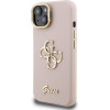 GUESS PU Grained 4G Logo Stand Camera Frame Case for iPhone 15 Pink - (GUHCP15SPCS4GSP)