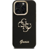 GUESS PU Grained 4G Logo Stand Camera Frame Case for iPhone 15 Pro Black - (GUHCP15LPCS4GSK)
