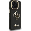 GUESS PU Grained 4G Logo Stand Camera Frame Case for iPhone 15 Pro Black - (GUHCP15LPCS4GSK)