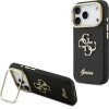 GUESS PU Grained 4G Logo Stand Camera Frame Case for iPhone 17 Pro Black - (GUHCP17LPCS4GSK)