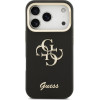 GUESS PU Grained 4G Logo Stand Camera Frame Case for iPhone 17 Pro Black - (GUHCP17LPCS4GSK)