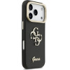 GUESS PU Grained 4G Logo Stand Camera Frame Case for iPhone 17 Pro Black - (GUHCP17LPCS4GSK)