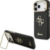 GUESS PU Grained 4G Logo Stand Camera Frame Case for iPhone 17 Pro Max Black - (GUHCP17XPCS4GSK)