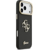 GUESS PU Grained 4G Logo Stand Camera Frame Case for iPhone 17 Pro Max Black - (GUHCP17XPCS4GSK)