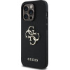 GUESS PU Grained 4G Metal Logo Case for iPhone 14 Pro Black - (GUHCP14LPGT4MBK)