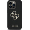 GUESS PU Grained 4G Metal Logo Case for iPhone 14 Pro Black - (GUHCP14LPGT4MBK)