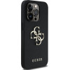 GUESS PU Grained 4G Metal Logo Case for iPhone 14 Pro Black - (GUHCP14LPGT4MBK)