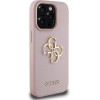 GUESS PU Grained 4G Metal Logo Case for iPhone 15 Pro Pink - (GUHCP15LPGT4MBP)