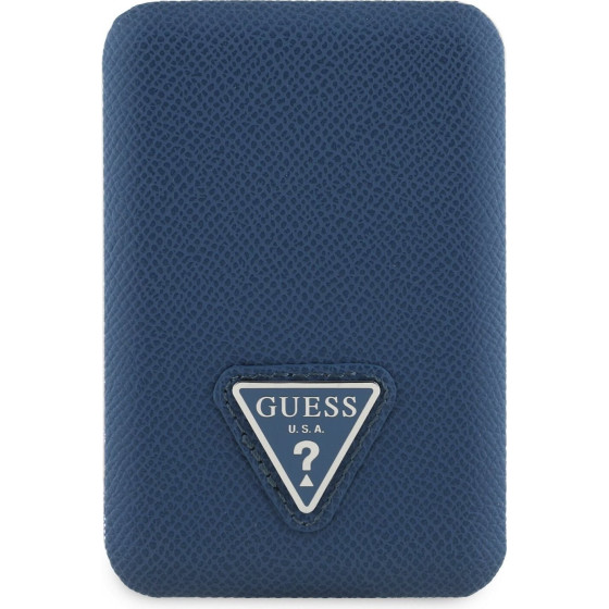 GUESS PU Grained Triangle Logo MagSafe Powerbank 5000mAh Blue - (GUPB5FPGTSPSB)