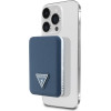 GUESS PU Grained Triangle Logo MagSafe Powerbank 5000mAh Blue - (GUPB5FPGTSPSB)