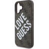 GUESS PU Leather 4G Big Love Logo MagSafe Case for iPhone 16 Brown - (GUHMP16SP4PLGWW)