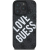 GUESS PU Leather 4G Big Love Logo MagSafe Case for iPhone 16 Pro Black - (GUHMP16LP4PLGWK)